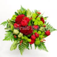 bouquet per laurea fiori rossi